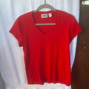 Chico's Design Red Short Sleeve T-Shirt M/8